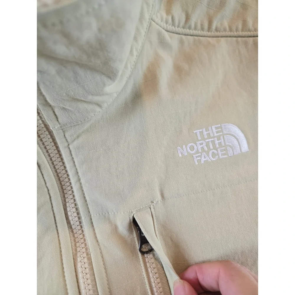 The‎ North Face Ripstop Denali Jacket Mens Medium Beige NF0A86ZU Fleece Full Zip